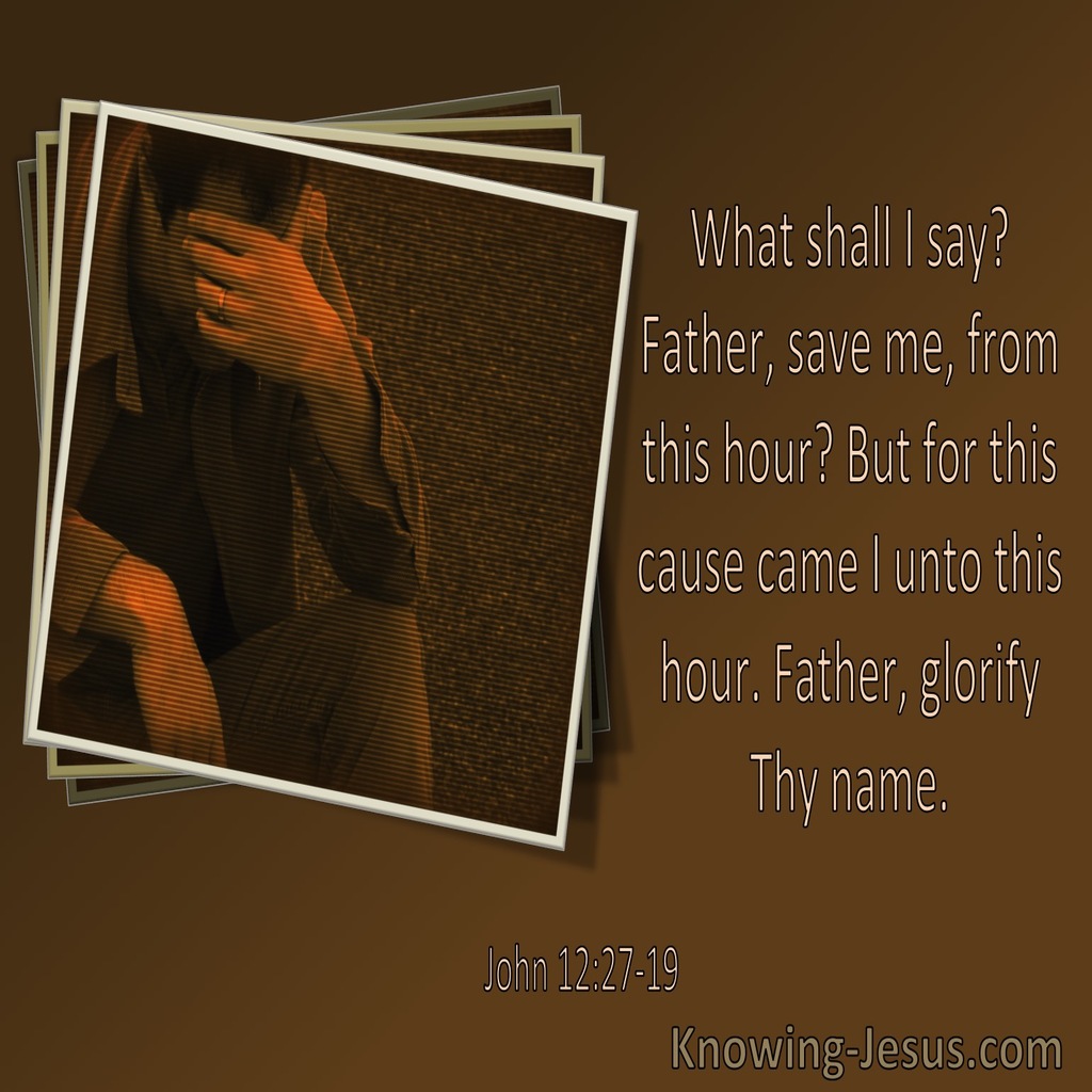 John 12:27 It Was For This Cause I Came Unto This Hour (utmost)06:25